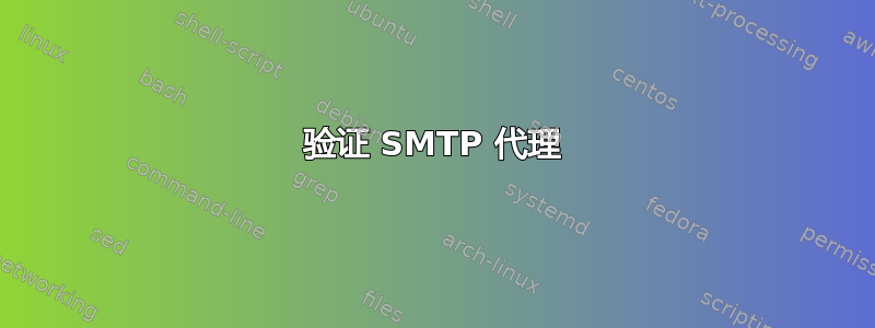 验证 SMTP 代理