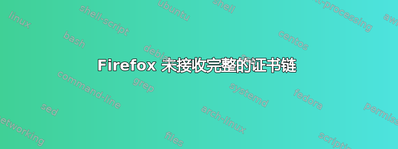 Firefox 未接收完整的证书链