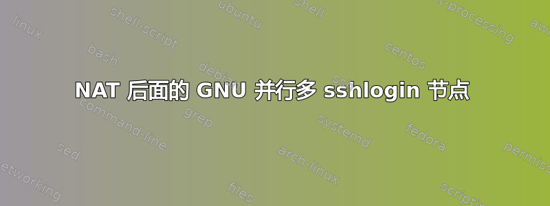 NAT 后面的 GNU 并行多 sshlogin 节点