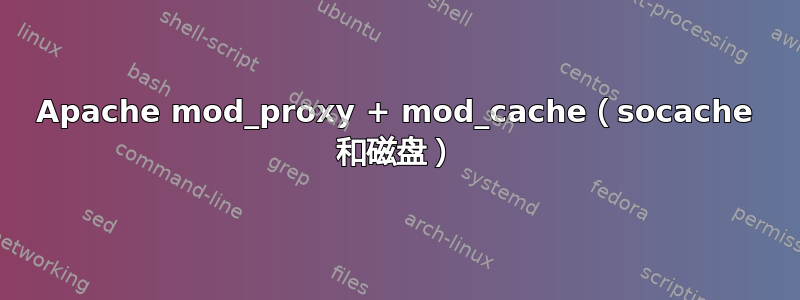 Apache mod_proxy + mod_cache（socache 和磁盘）