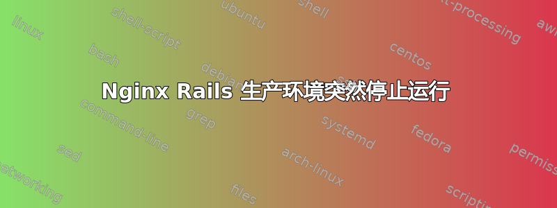 Nginx Rails 生产环境突然停止运行