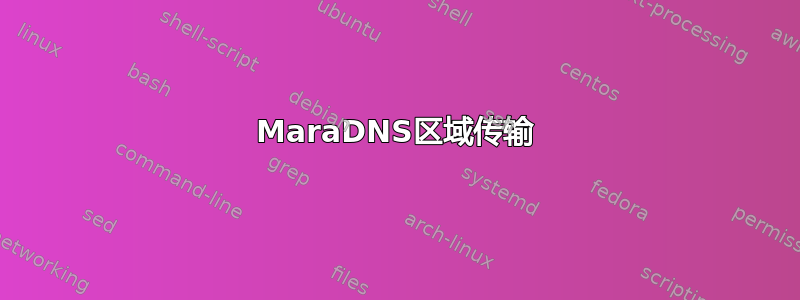 MaraDNS区域传输