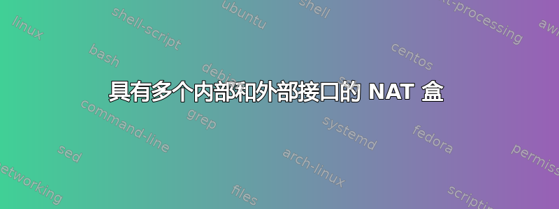 具有多个内部和外部接口的 NAT 盒