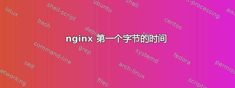 nginx 第一个字节的时间