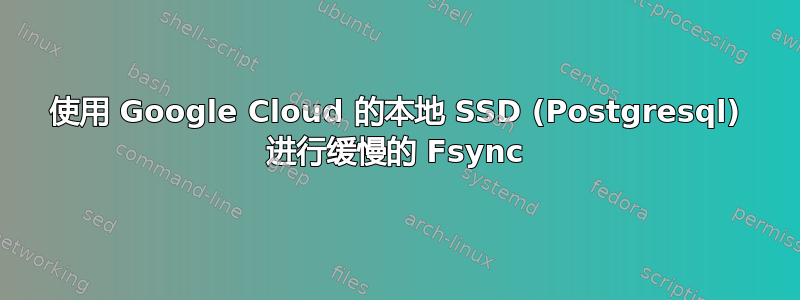 使用 Google Cloud 的本地 SSD (Postgresql) 进行缓慢的 Fsync