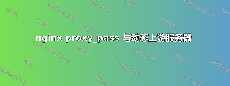 nginx proxy_pass 与动态上游服务器