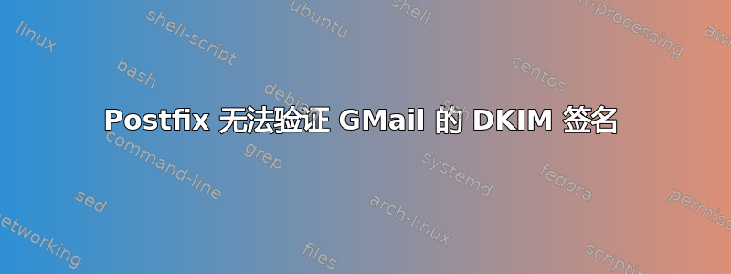 Postfix 无法验证 GMail 的 DKIM 签名