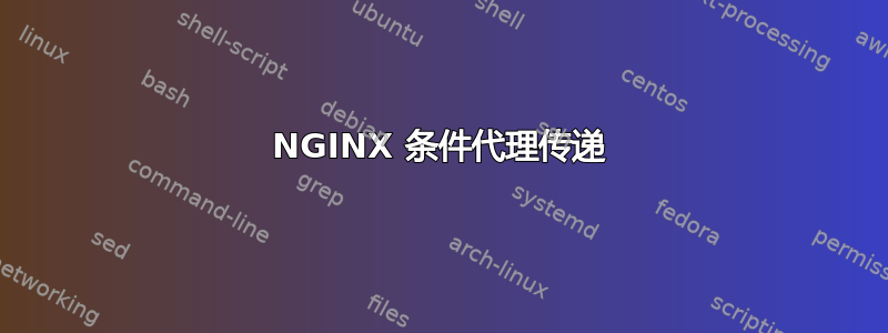 NGINX 条件代理传递