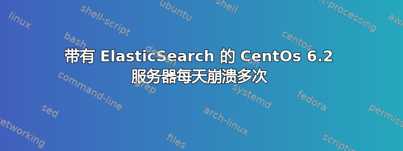 带有 ElasticSearch 的 CentOs 6.2 服务器每天崩溃多次