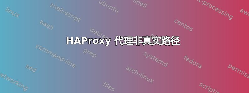 HAProxy 代理非真实路径