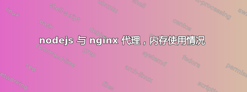 nodejs 与 nginx 代理，内存使用情况