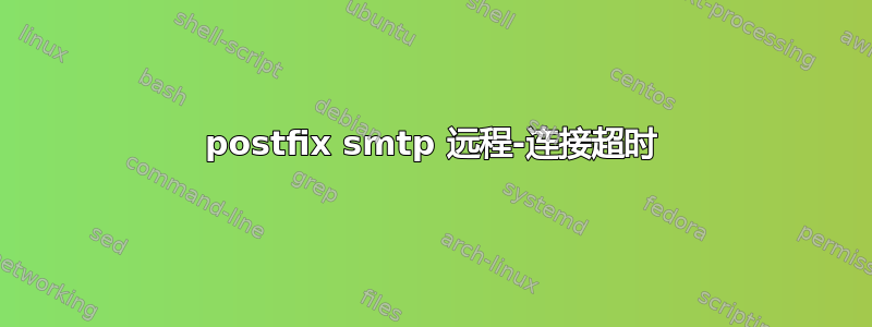 postfix smtp 远程-连接超时