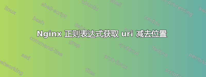 Nginx 正则表达式获取 uri 减去位置