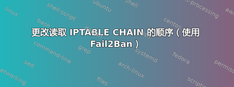 更改读取 IPTABLE CHAIN 的顺序（使用 Fail2Ban）