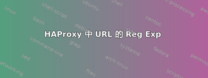 HAProxy 中 URL 的 Reg Exp