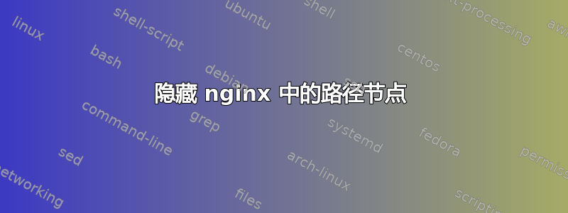 隐藏 nginx 中的路径节点