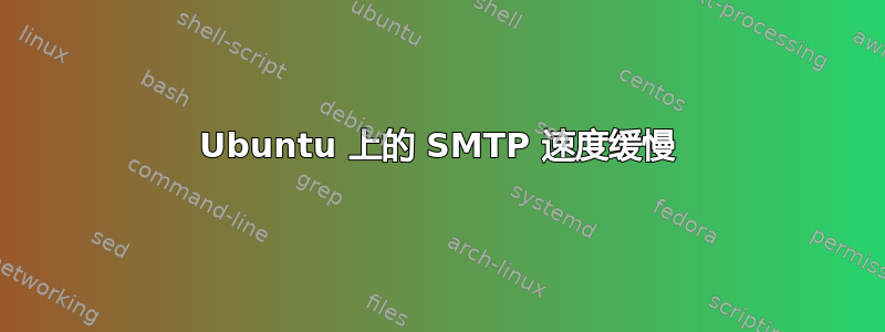 Ubuntu 上的 SMTP 速度缓慢