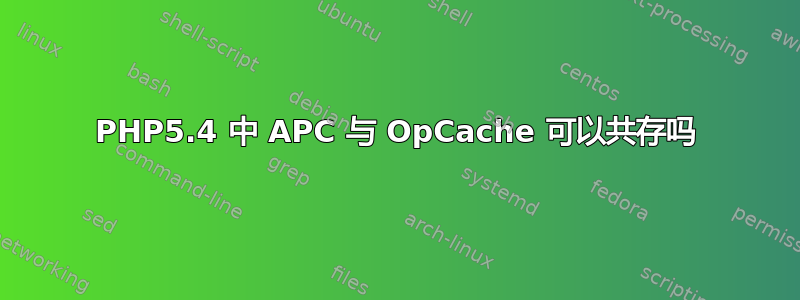 PHP5.4 中 APC 与 OpCache 可以共存吗