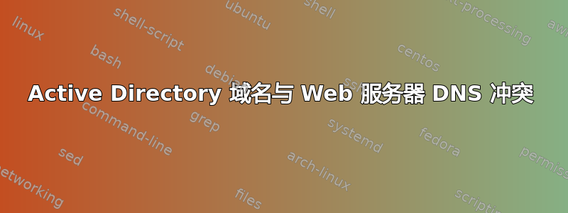 Active Directory 域名与 Web 服务器 DNS 冲突