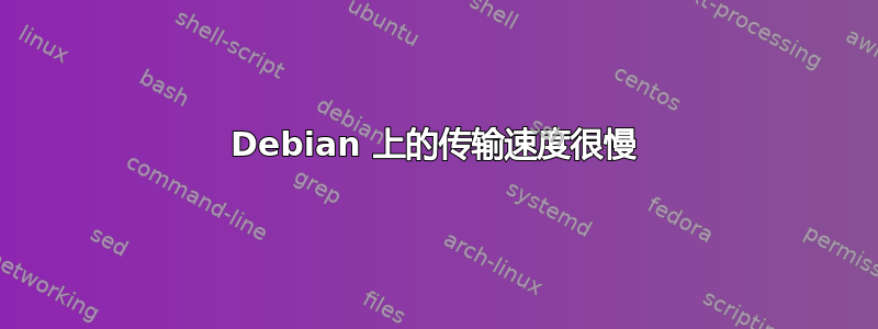 Debian 上的传输速度很慢