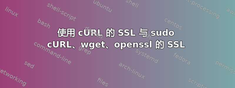 使用 cURL 的 SSL 与 sudo cURL、wget、openssl 的 SSL