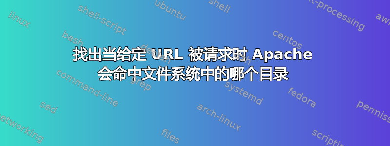 找出当给定 URL 被请求时 Apache 会命中文件系统中的哪个目录