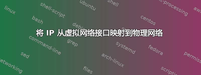 将 IP 从虚拟网络接口映射到物理网络