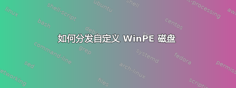 如何分发自定义 WinPE 磁盘