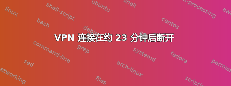 VPN 连接在约 23 分钟后断开