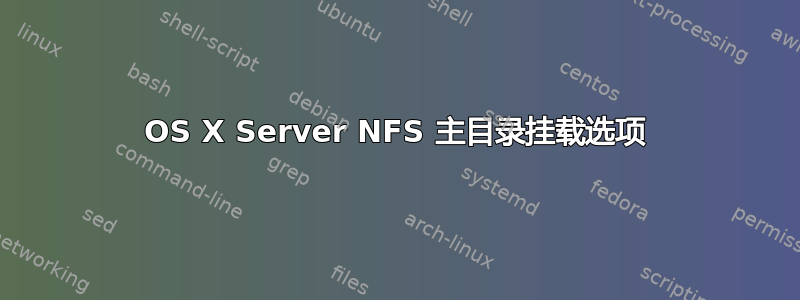 OS X Server NFS 主目录挂载选项