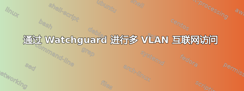 通过 Watchguard 进行多 VLAN 互联网访问