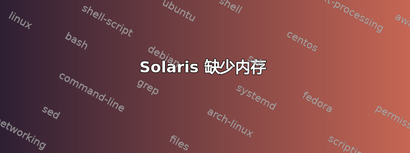 Solaris 缺少内存