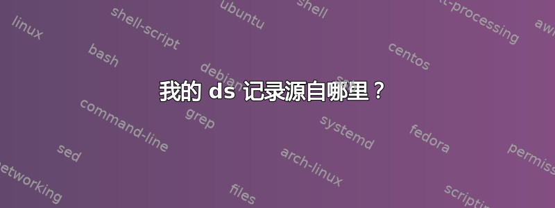 我的 ds 记录源自哪里？