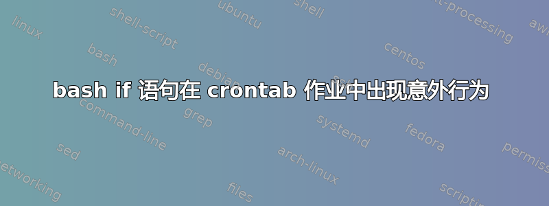 bash if 语句在 crontab 作业中出现意外行为