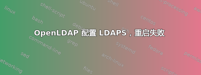 OpenLDAP 配置 LDAPS，重启失败