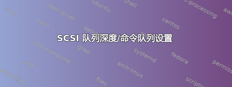 SCSI 队列深度/命令队列设置