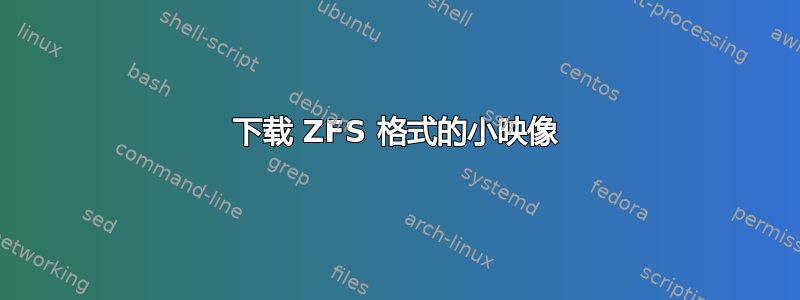 下载 ZFS 格式的小映像