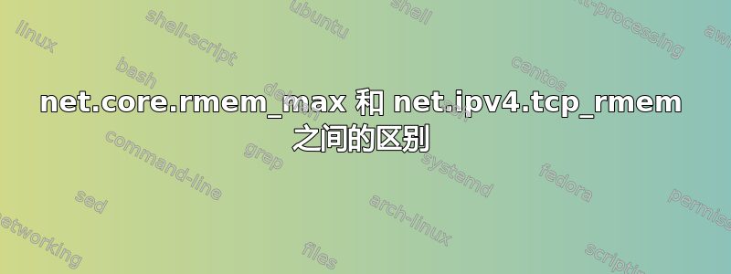 net.core.rmem_max 和 net.ipv4.tcp_rmem 之间的区别