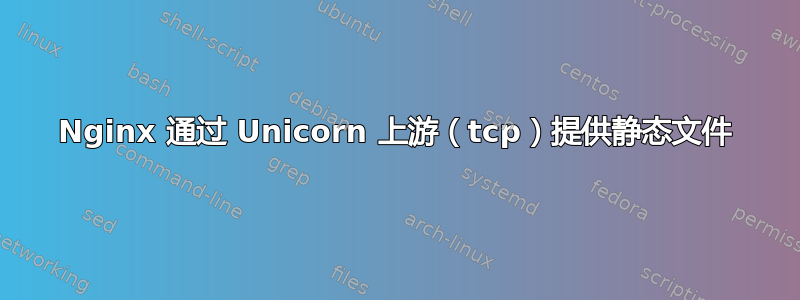 Nginx 通过 Unicorn 上游（tcp）提供静态文件