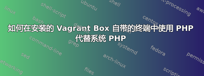 如何在安装的 Vagrant Box 自带的终端中使用 PHP 代替系统 PHP