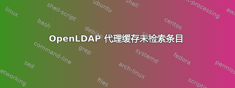 OpenLDAP 代理缓存未检索条目