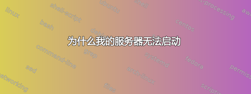 为什么我的服务器无法启动