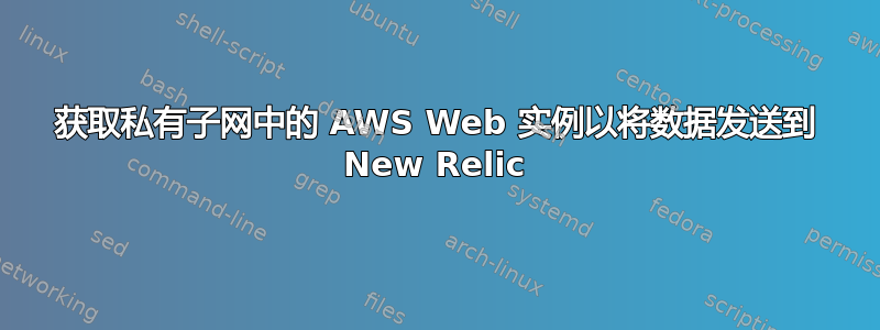 获取私有子网中的 AWS Web 实例以将数据发送到 New Relic