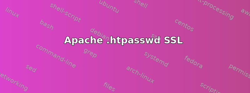 Apache .htpasswd SSL