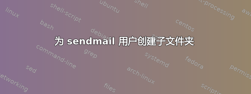 为 sendmail 用户创建子文件夹