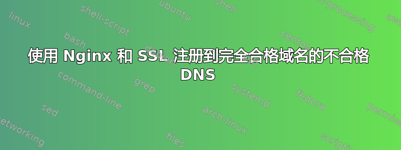 使用 Nginx 和 SSL 注册到完全合格域名的不合格 DNS