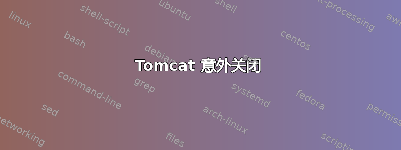 Tomcat 意外关闭