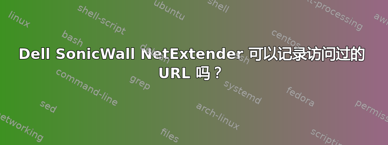 Dell SonicWall NetExtender 可以记录访问过的 URL 吗？