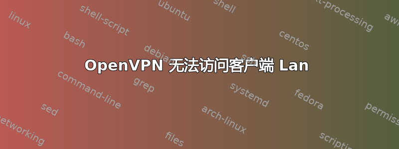 OpenVPN 无法访问客户端 Lan