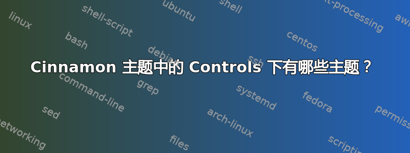 Cinnamon 主题中的 Controls 下有哪些主题？